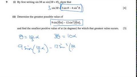C3 2006 January q9ii - A2 Maths - Trigonometry