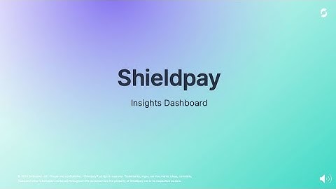 Shieldpay Insights Dashboard
