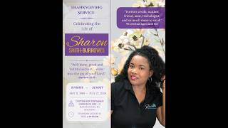 Celebrating the Life of Sharon Smith-Bunrrowes FULL