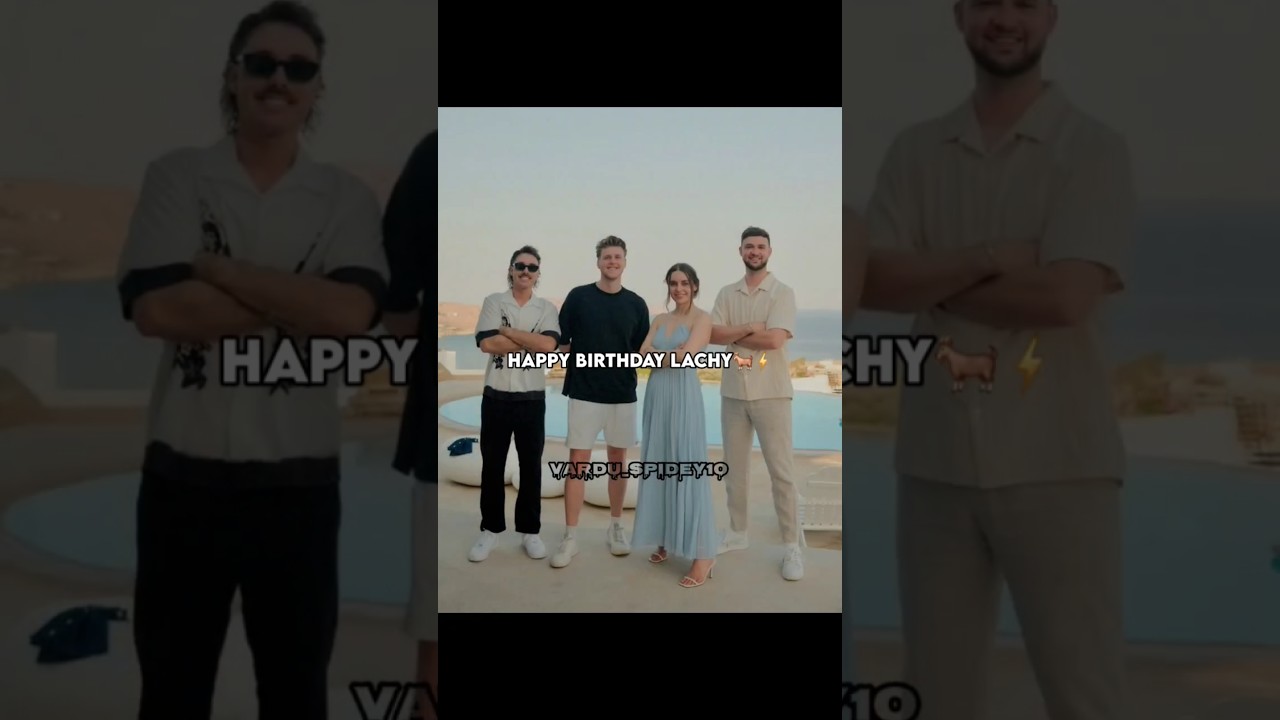 Lachy celebrating his birthday 