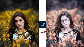 Lightroom soft blue effect photo editing tutorial|Lightroom background colour change preset screenshot 4