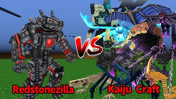 Redstonezilla vs Kaiju Craft | Minecraft Mob Battle