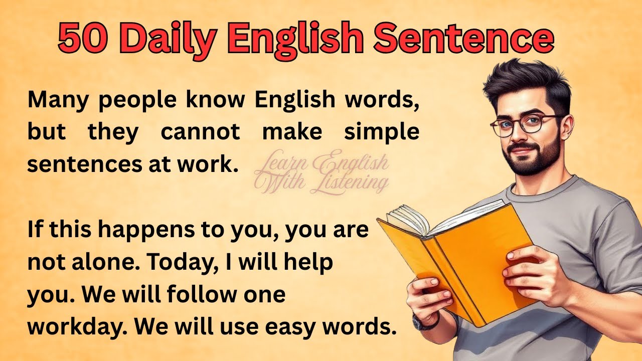 50 Daily English Sentence || Improve Your English || Listen And Practice || Graded Reader