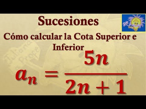 Cómo calcular la Cota inferior y superior de una sucesión.