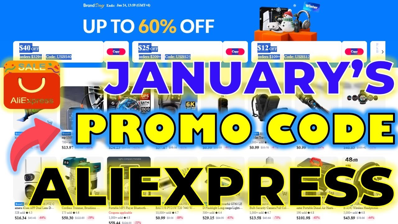 AliExpress Promo Code,its Brand day sales in January 2026 | Unmissable Discounts