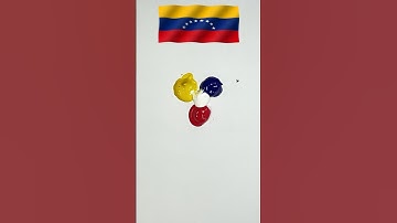 What color do mixed flags make? #colormixing #satisfying #flagcoloring #venezuelaflag #asmr #art