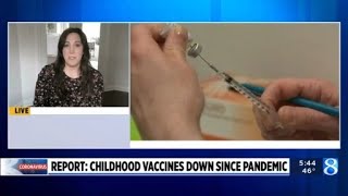 Report: Childhood vaccines down since pandemic