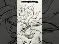 Super Saiyan Goku Pencil Sketch 🔥 | Anime Drawing Shorts #anime#drawing#goku#art #artshorts#artist