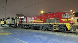 EMD JT26W-2B #702 & GE C41-8W #1035 & GE C41-8W #1037