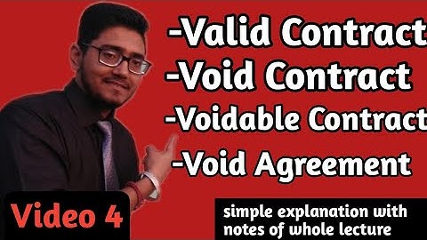 types of contract, VIDEO-4. valid contract, void contract, voidable contract,#UGC_NET_LAW, #twinslaw