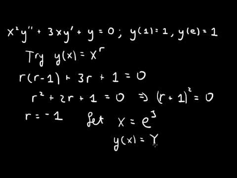 Cauchy-Euler equation: one