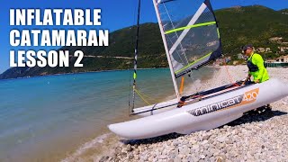 Beginner Inflatable Catamaran Sailing Lesson 2