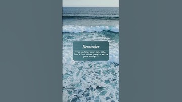 You define your own life  Don