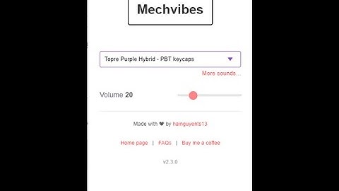 trying out mechvibes