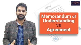 Memorandum of Understanding vs Agreement