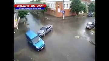 Car Accident Compilation at Uncontrolled Intersection