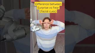 Difference between Surprise vs Fear (facial cues)