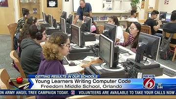 Students learn to write code at local middle school