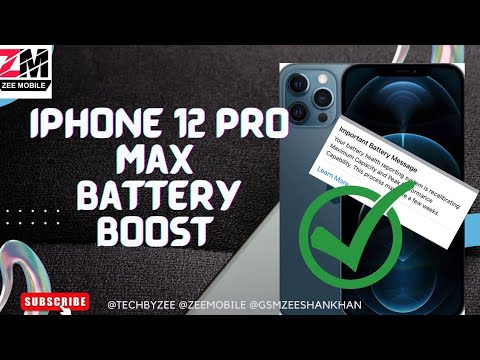 Iphone 12 Pro max Battery boost + Important message fix +Service message fixed