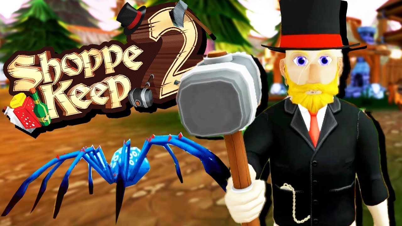 Hunting HUGE Wolves and GIANT Spiders! - Shoppe Keep 2 Gameplay