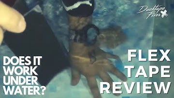 Does Flex Tape really work? Lets find out! Does Flex seal work? - Flex tape pool patch (underwater)