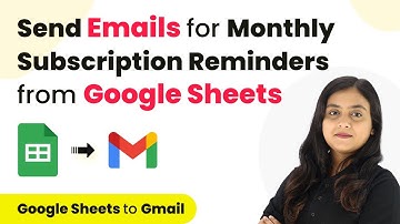 How to Send Emails for Monthly Subscription Reminders from Google Sheets
