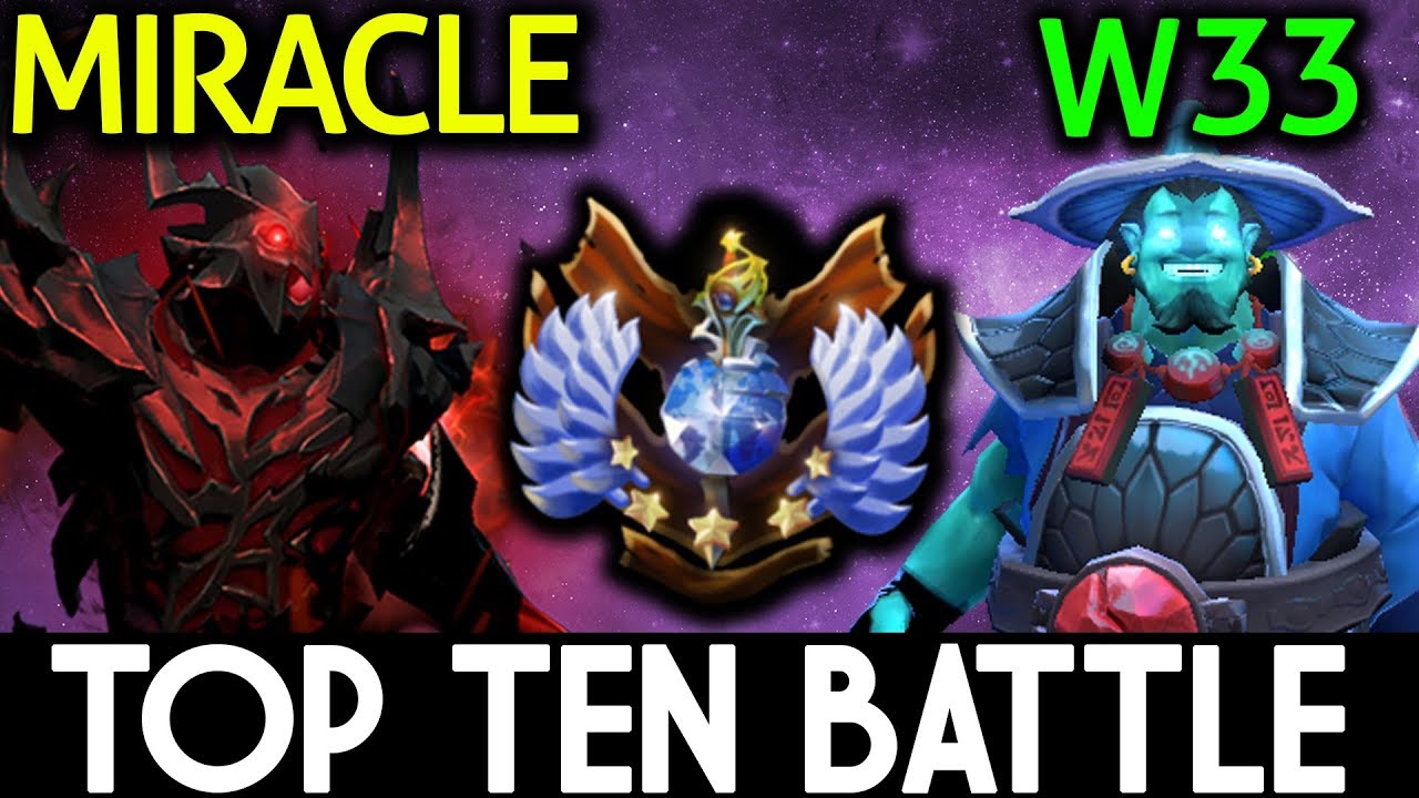 Miracle- Shadow Fiend vs W33 Storm Spirit Dota 2 | Top Ten Ranked EU Battle - YouTube