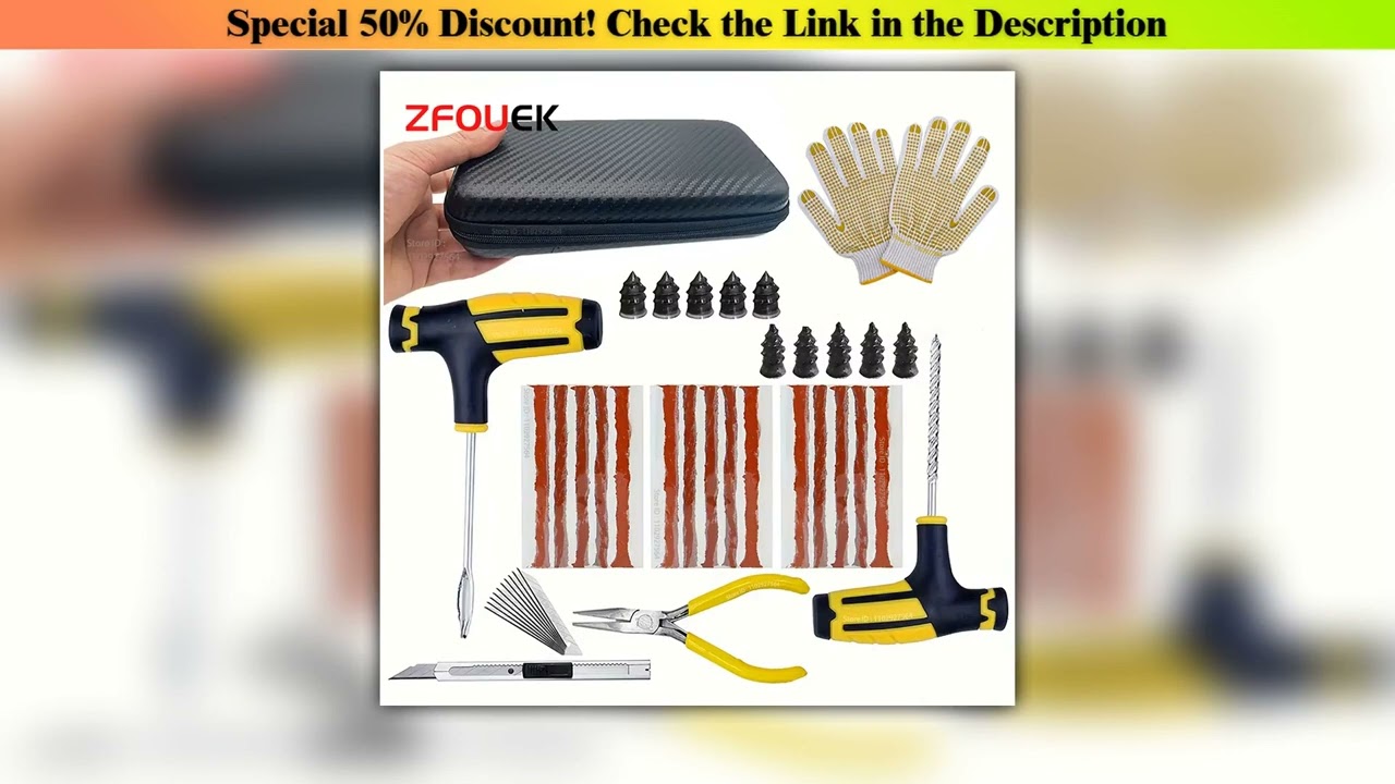 Zfouek Car Tire — Deal (2025): Zfouek Car Tire Repair Kit Puncture Plug Tools Tyre