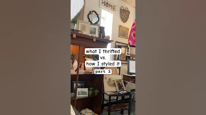 thrifted vs styled home decor part 2 #thrift  #diy  #upcycling #thriftedhome thumbnail