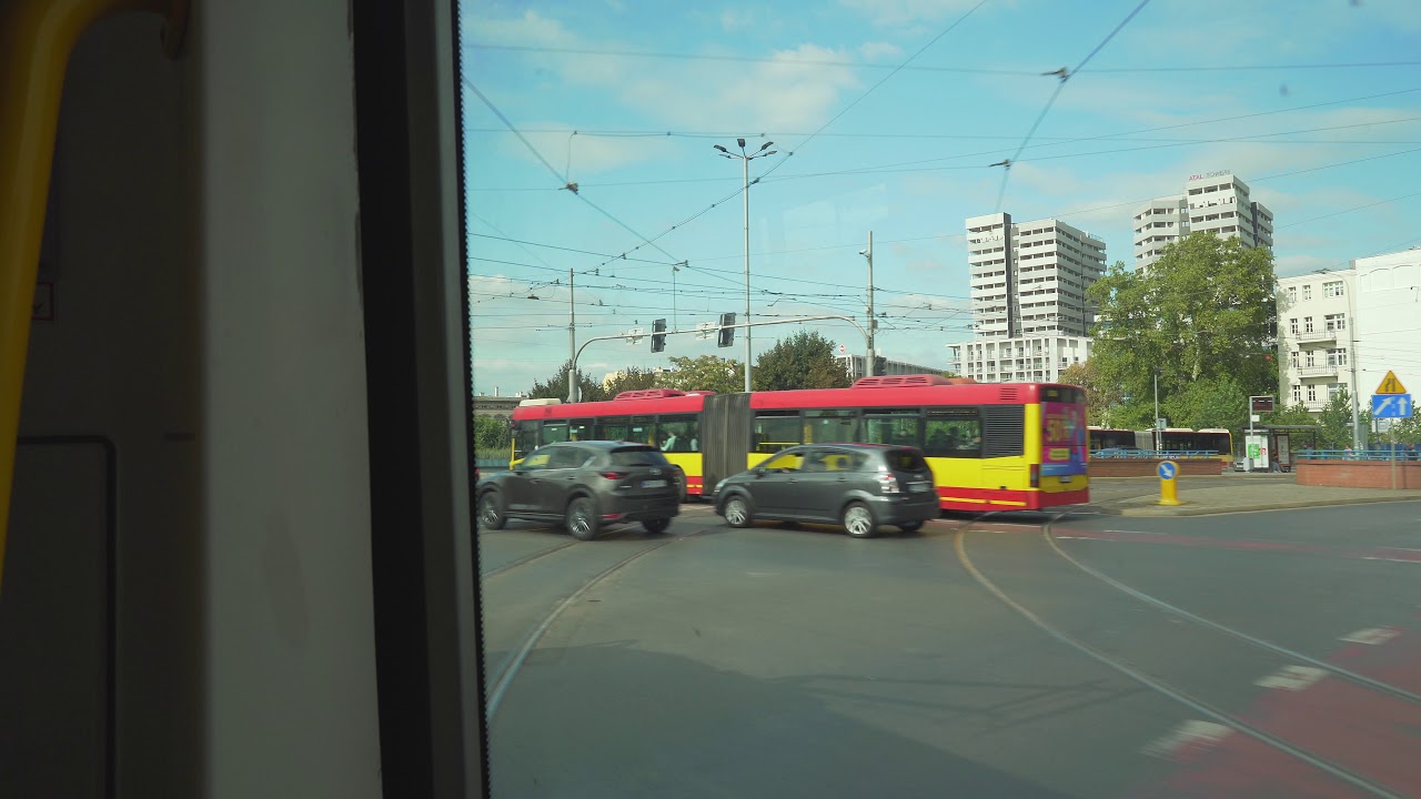 Poland, Wrocław, tram 33 ride from Rynek to PL Jana Pawła II