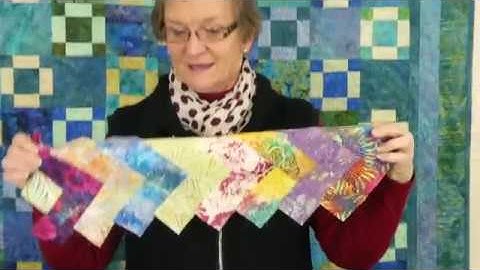 Tips & Techniques 232 - How to sew a patchwork braid or chevron.