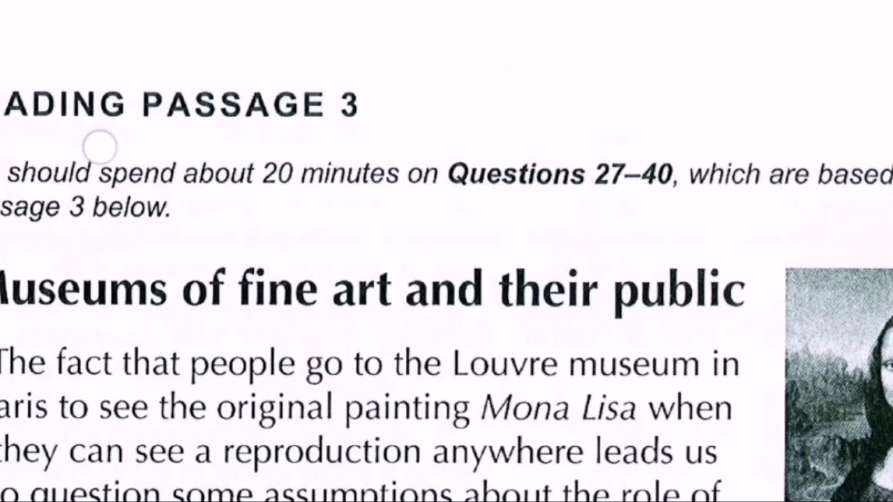 IELTS Cambridge book 10 test 2 reading passage 3 || museums of fine art and their public || 