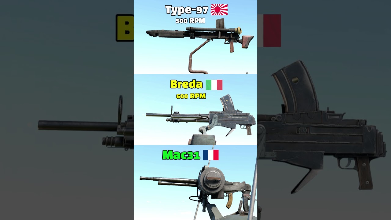 TYPE97 -  Breda - MAC 31 - Machine guns - Sound Effects