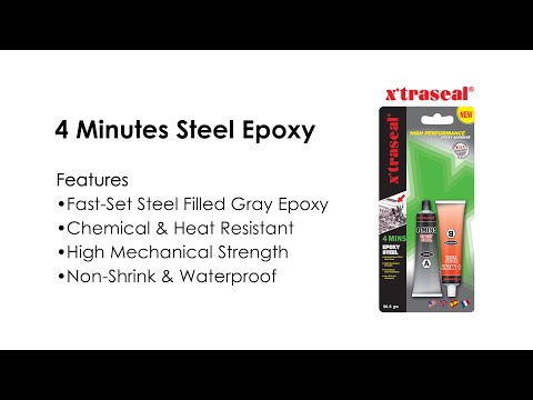 x&rsquo;traseal - 4 Minutes Steel Epoxy (DIY Blister Pack)