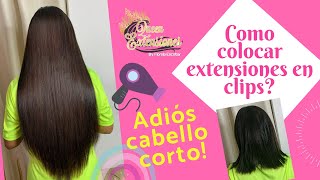 Cómo colocarse extensiones de cabello en clips? - Queen extensiones