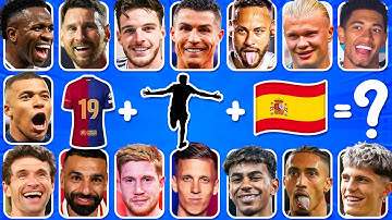 Guess the FOOTBALL PLAYER By Hair, Mouth, Club Transfer, Jersey Number & Nationality| Ronaldo, Messi