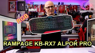 Işıklı Klavye Sevenlere Rgb Oyuncu Klavyesi Rampage Kb - Rx7 Alpor Pro Sese Duyarlı