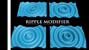 3Ds Max Tutorial - Ripple Modifier, Creating a Water Effect in Ripple Modifier.