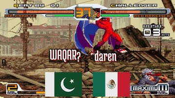 FT5 @svcsplus: WAQAR? (PK) vs daren (MX) [SNK vs Capcom Chaos Super Plus svc Fightcade] May 15