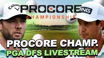PGA DFS Stream: 2025 Procore Championship Draftkings Strategy, Weather, Game Theory + Live Chat