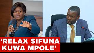 I WILL NOT ANSWER STUPID QUESTIONS, GLADYS WANGA CLASH WITH SIFUNA DURING GRILLING