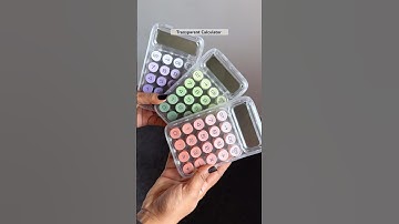 Cutest Transparent Calculator 🌷✨#stationery #stationary #kawaii #calculator #pinterestaesthetic