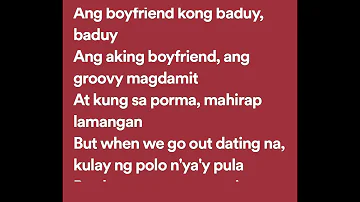 Cinderella - Ang Boyfriend Kong Baduy (Lyrics)