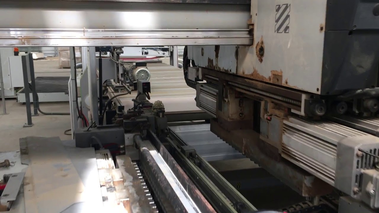 Biesse Techno FDT + RBO  передача заготовки и ее разворот