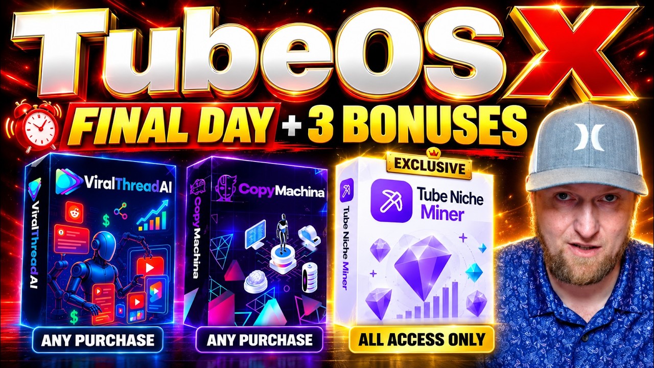 TubeOS X FINAL DAY: I Built a YouTube Video From Scratch + 3 Software Bonuses