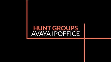 Hunt Groups Avaya IPOffice Web Manager McBricker