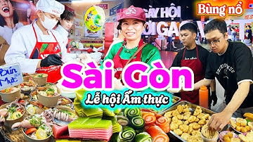 1073. Sài Gòn - Rất nhiều gian hàng bán đồ ăn ngon tại Lễ hội Sợi Gạo Việt lần 1 tại công viên 23/9
