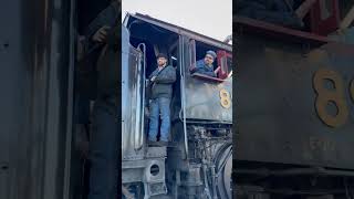 Big Beautiful 2-6-0 Steam Locomotive And Tender