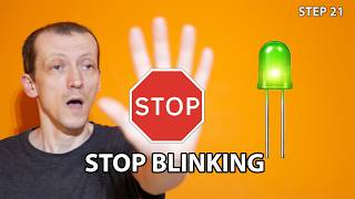 How to Stop LED Blinking with a Switch | ATtiny85