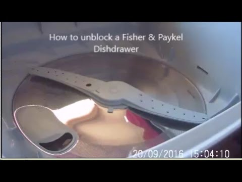 unblock a Fisher and Paykel DishDrawer 